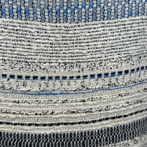 Ann Taylor Ann Taylor Sleeveless Sheath Blue Ivory Stripe Dress NWT (10p) - Picture 8 of 10